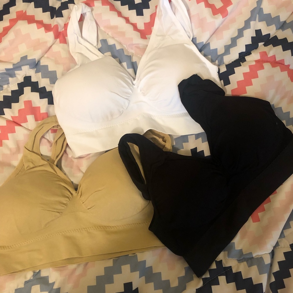 Three sports bras